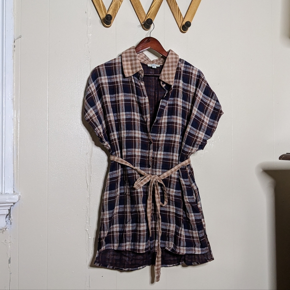 Plaid Shirt Dress